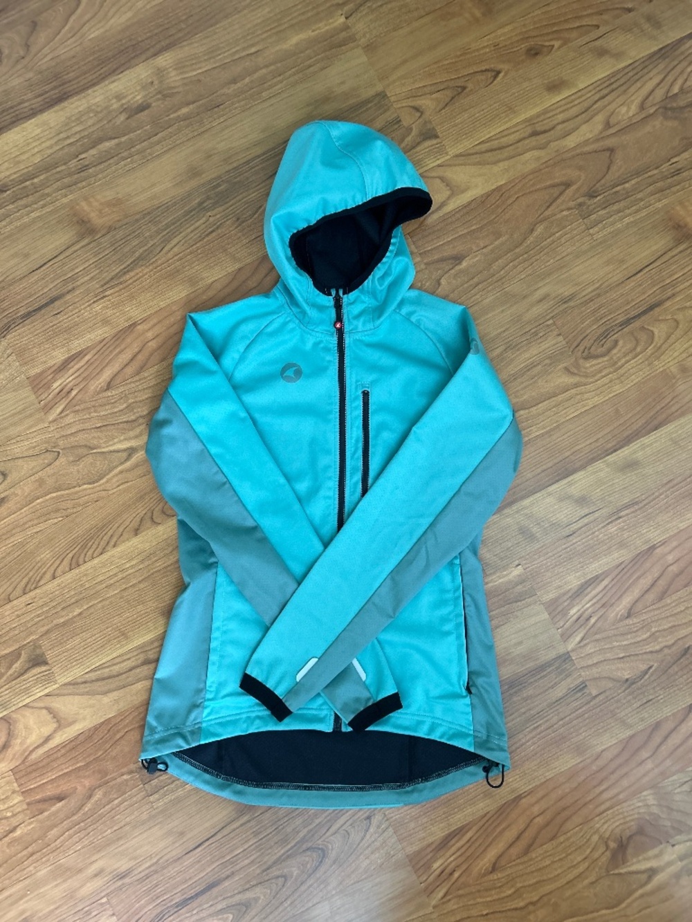 Women’s Pactimo Ridgeline Hoodie Jacket, cycling/running teal, small